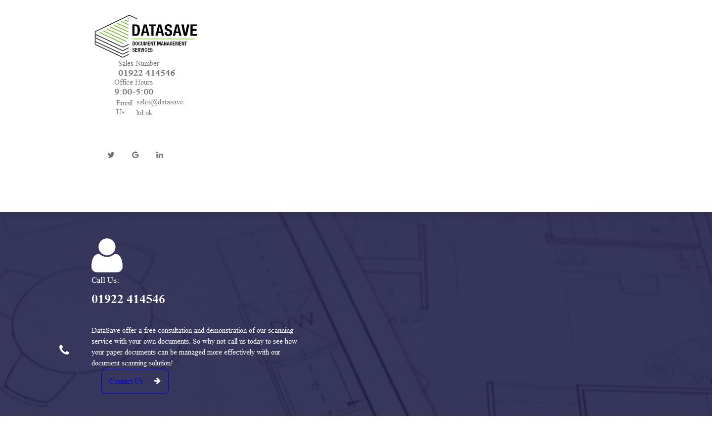 DataSave Ltd Website