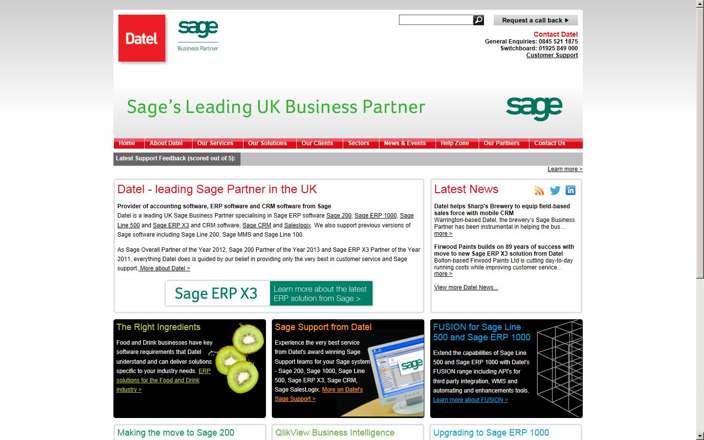 Datel Warrington Website