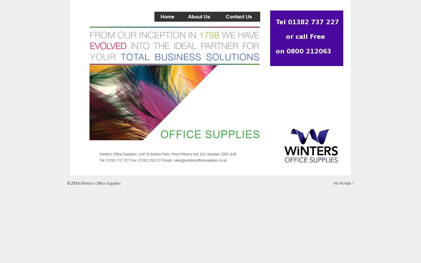 Winters Office Supplies Website