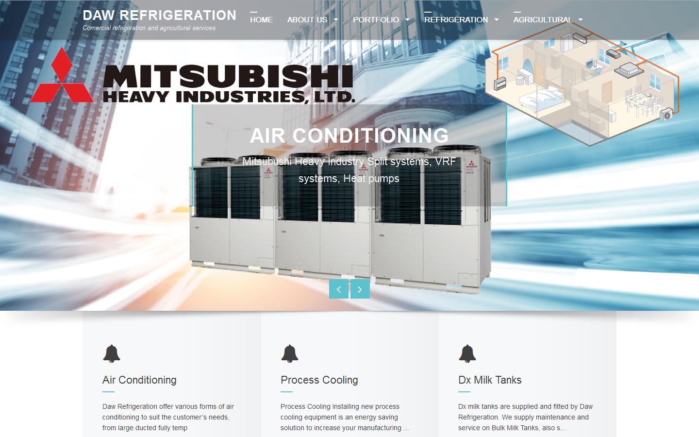 Daw Refrigeration Website