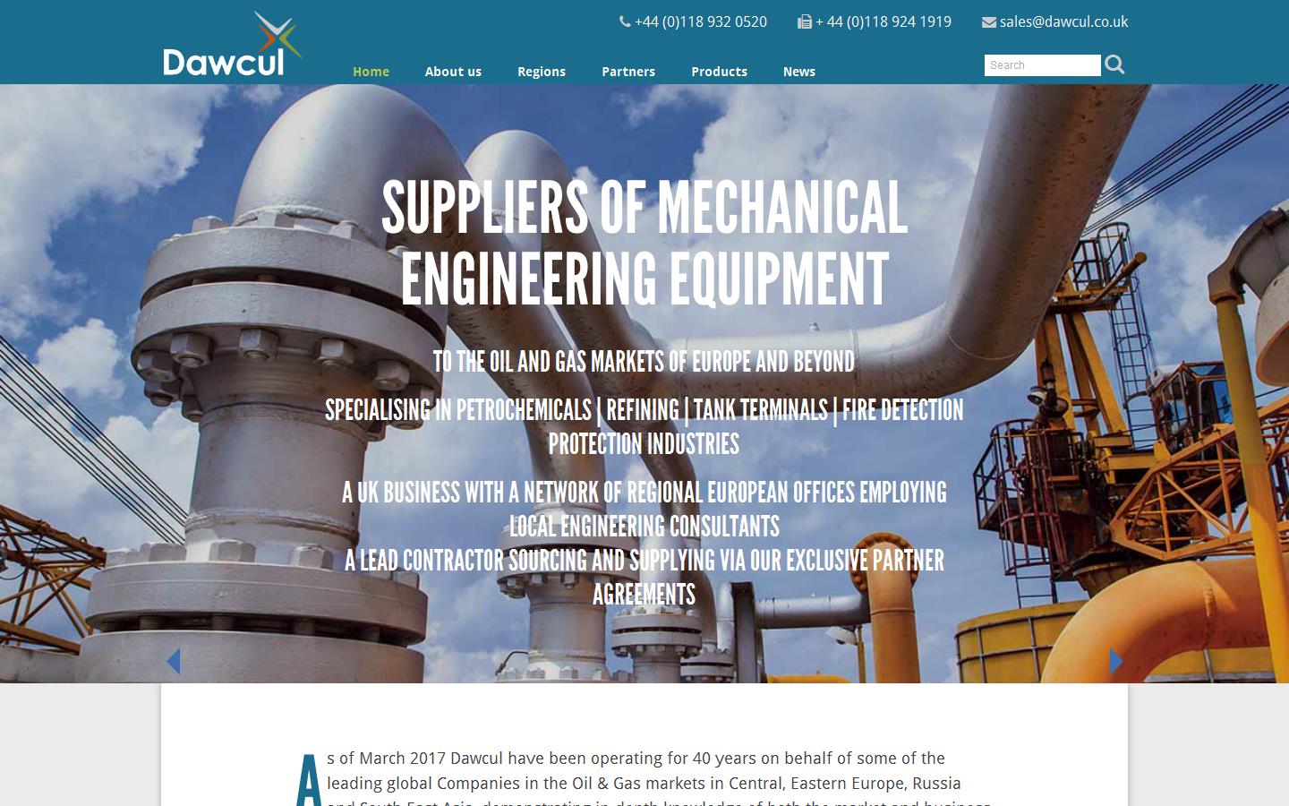 Dawcul Ltd Website