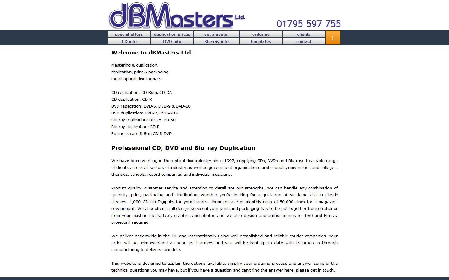 dBMasters Ltd Website