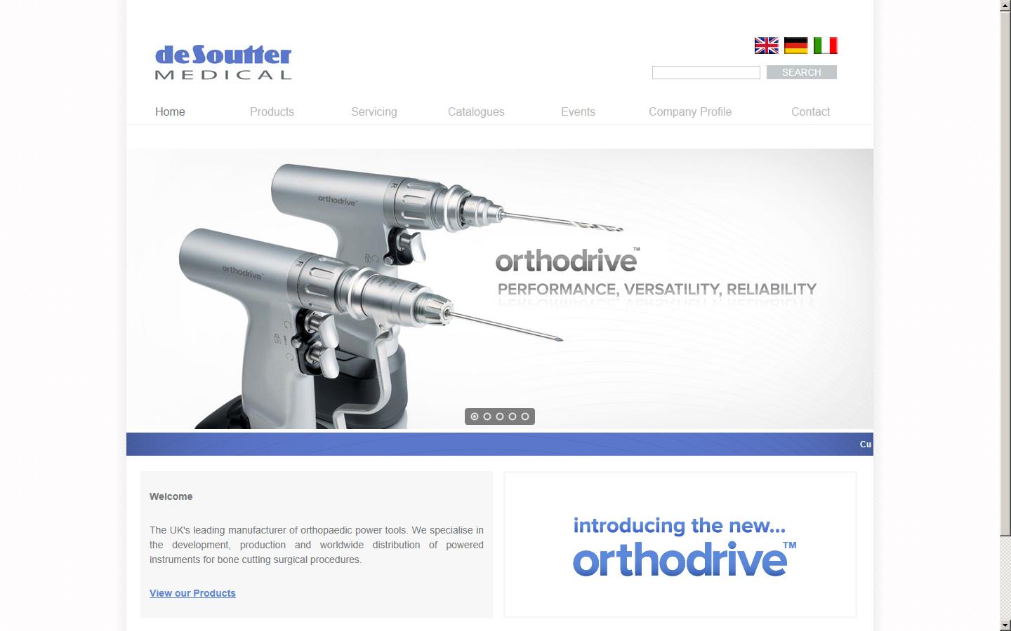 De Soutter Medical Limited Website