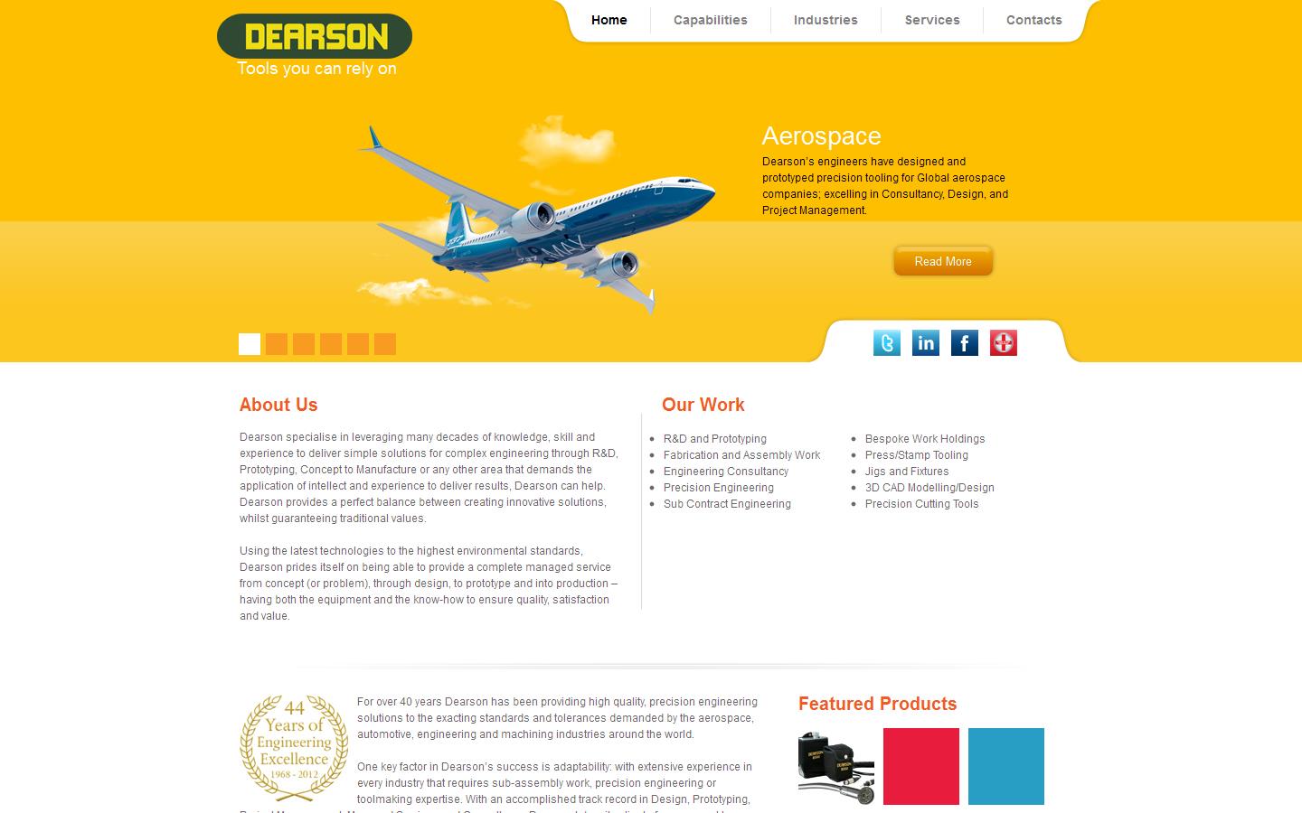 Dearsons Ltd Website