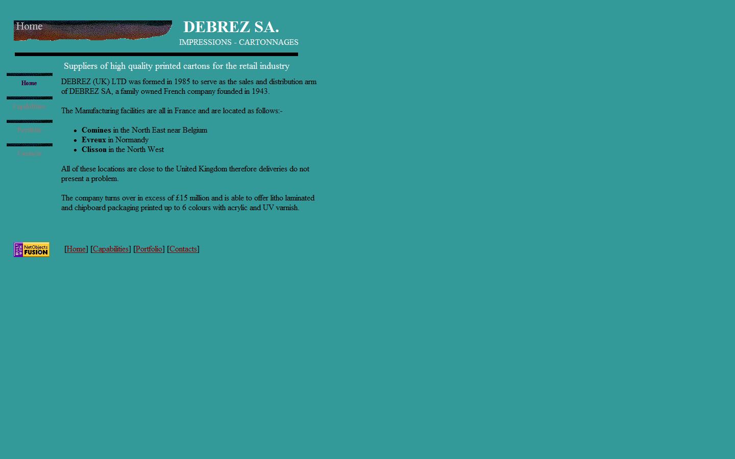 Debrez UK Ltd  Website