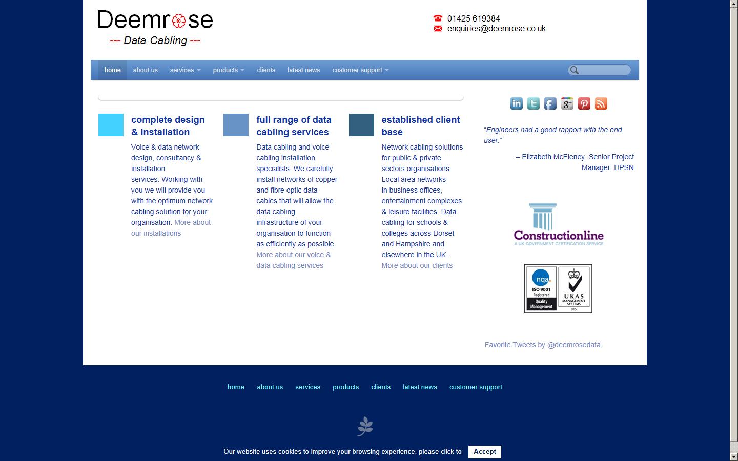 Deemrose Limited Website