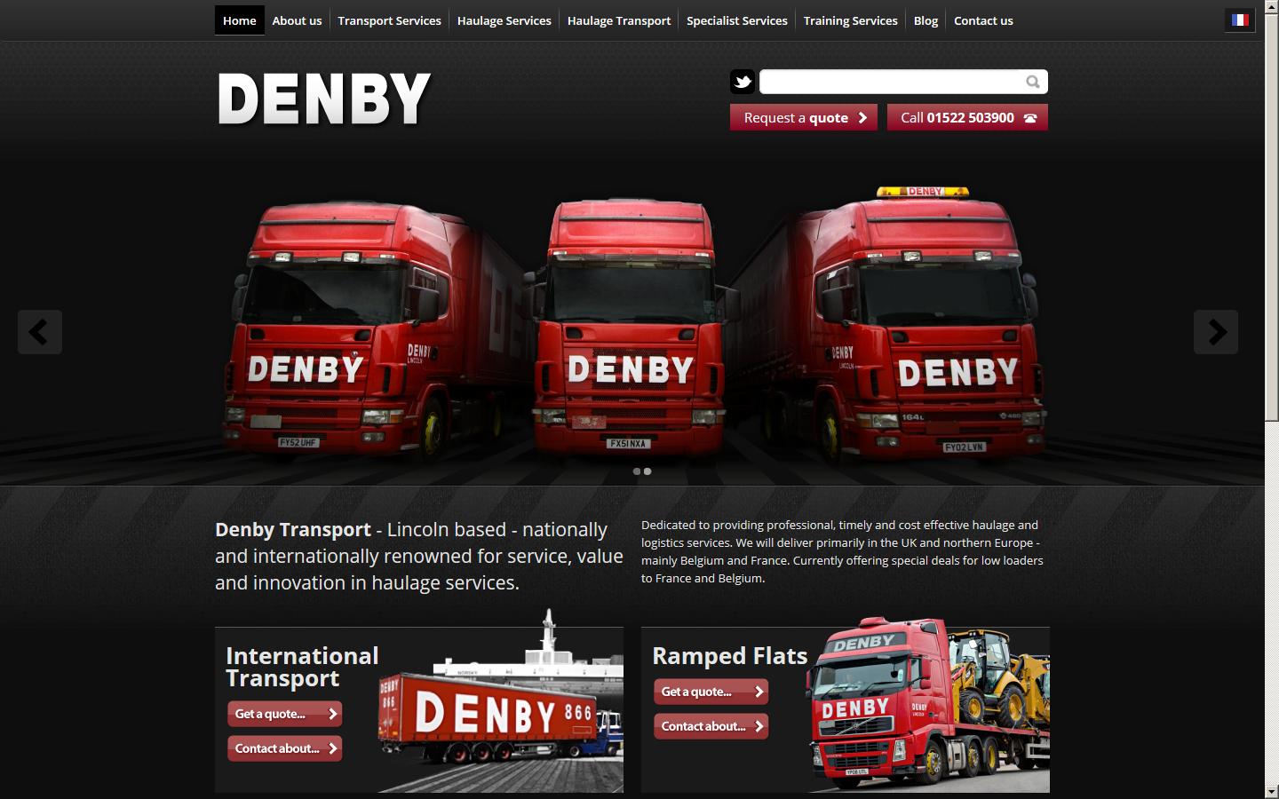Denby Transport Ltd Website