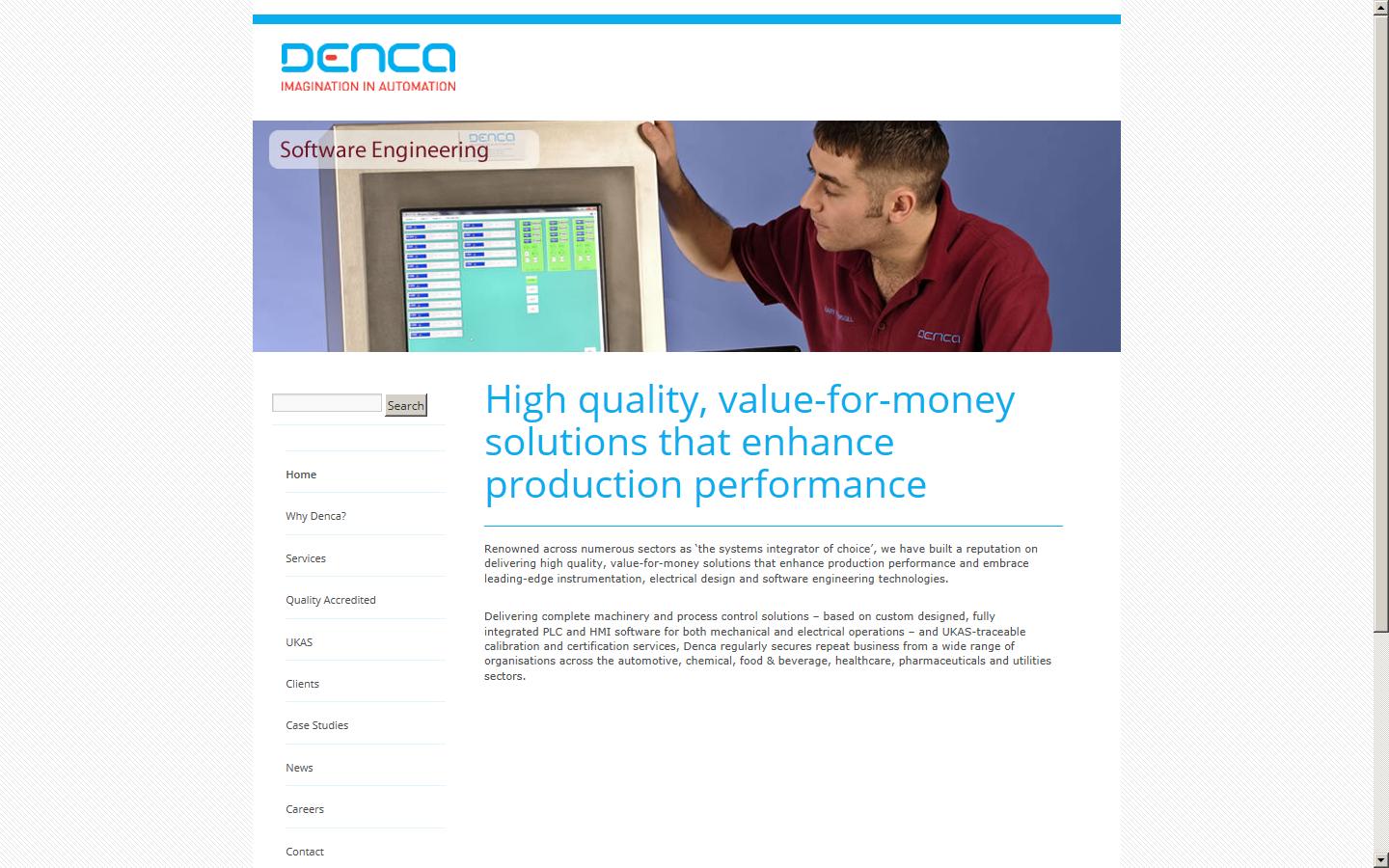 Denca Controls Ltd Website