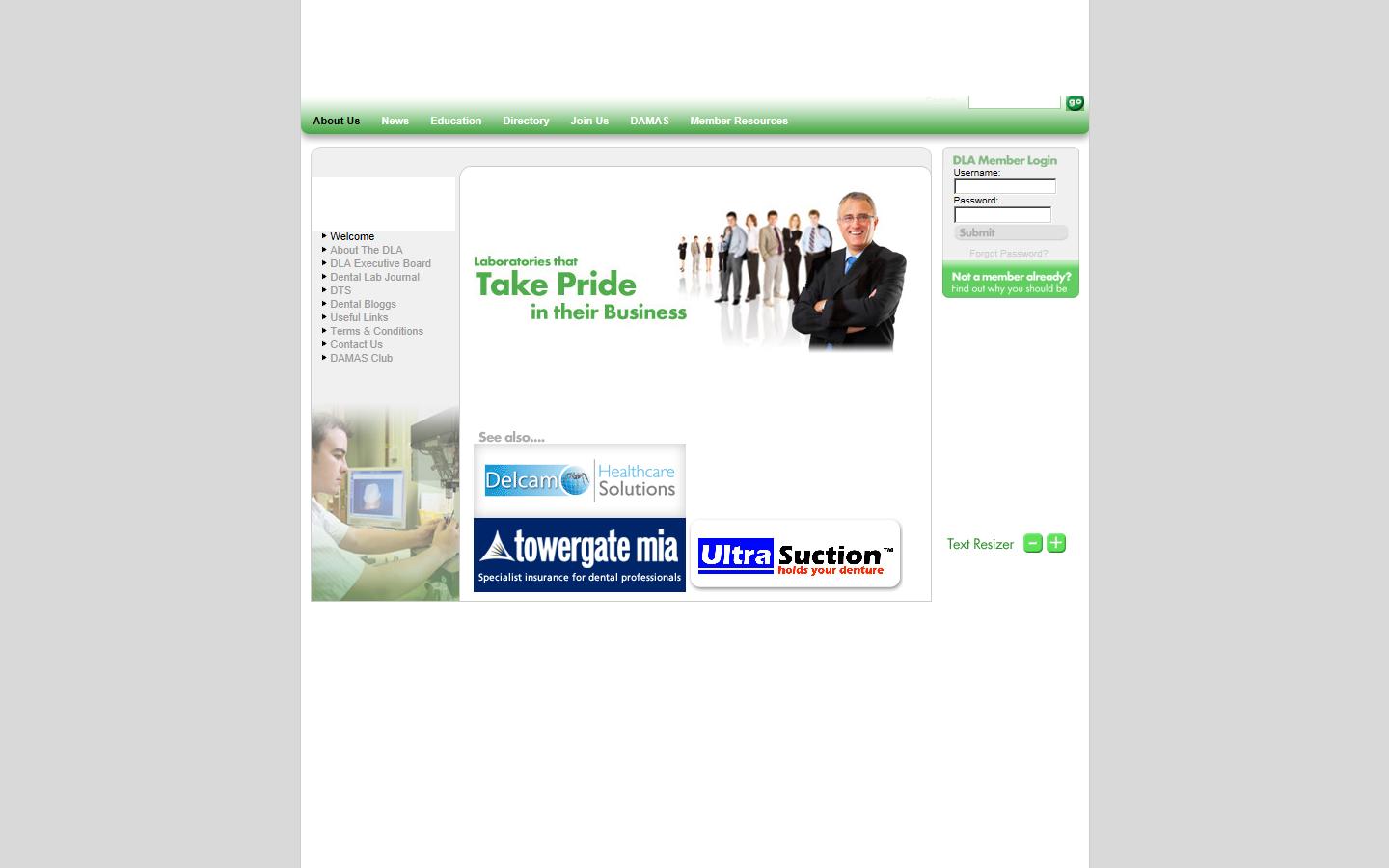 Dental Laboratories Association Website