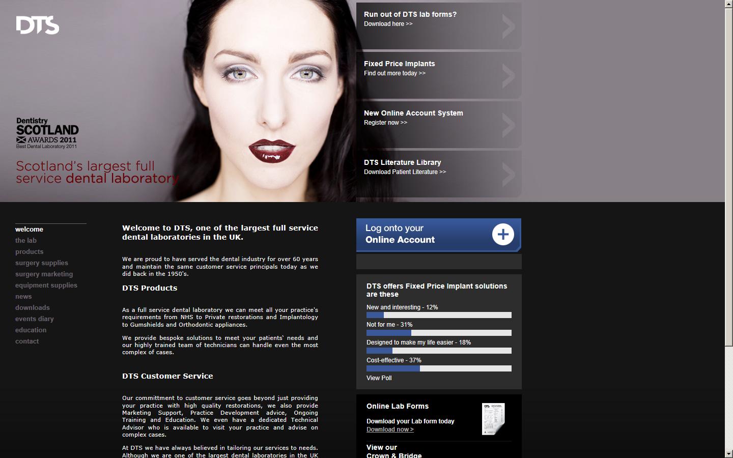 Dental Technology Services Website