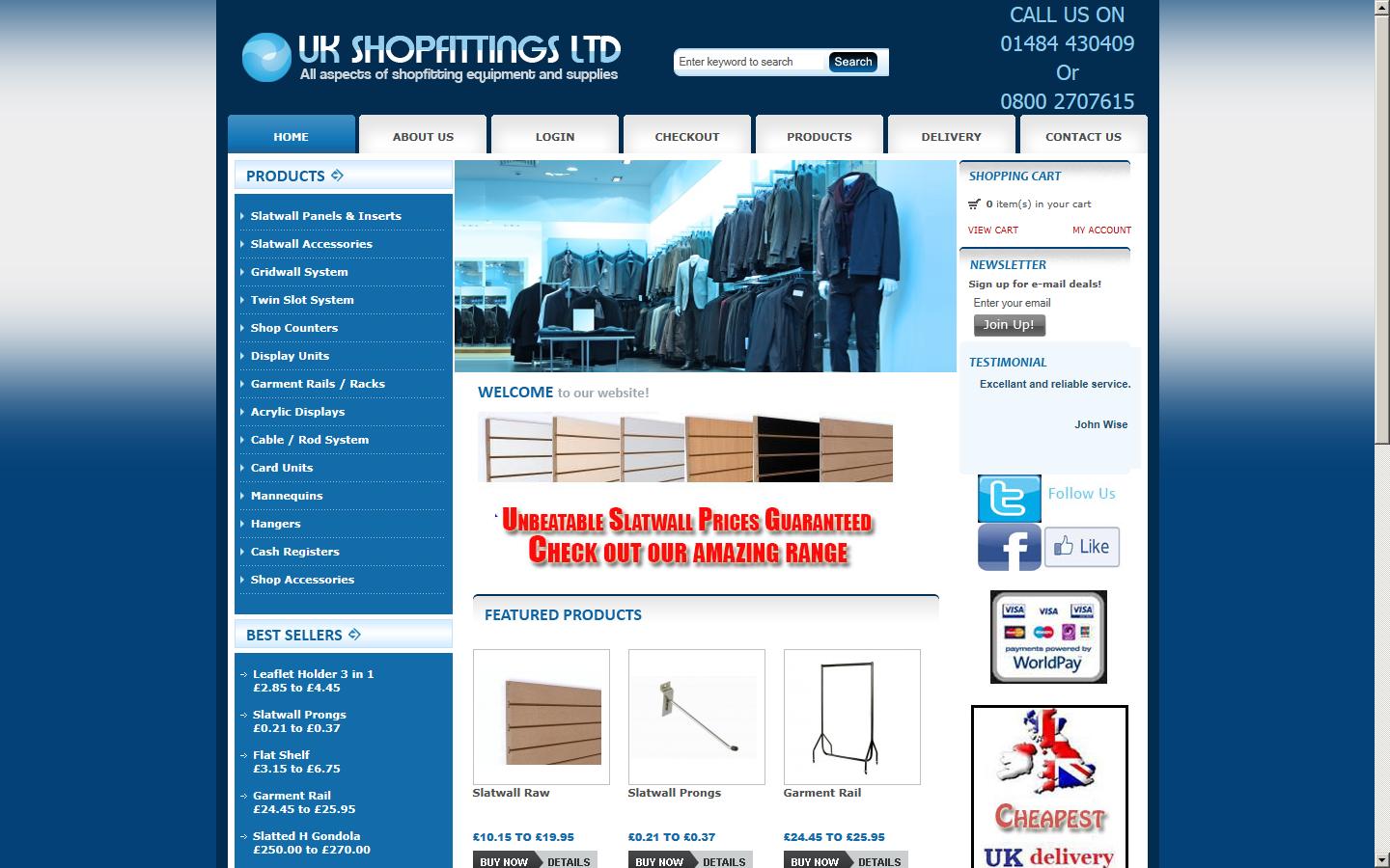 UK Shopfittings Website