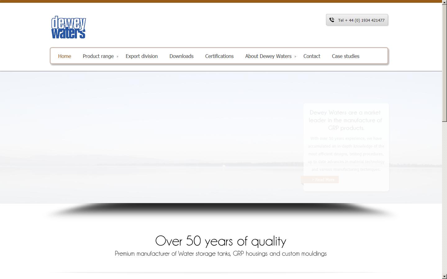 Dewey Waters Ltd  Website