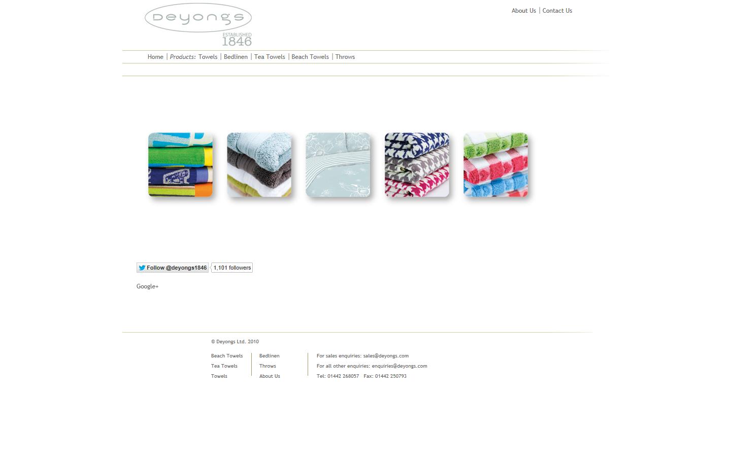 Deyongs Ltd Website