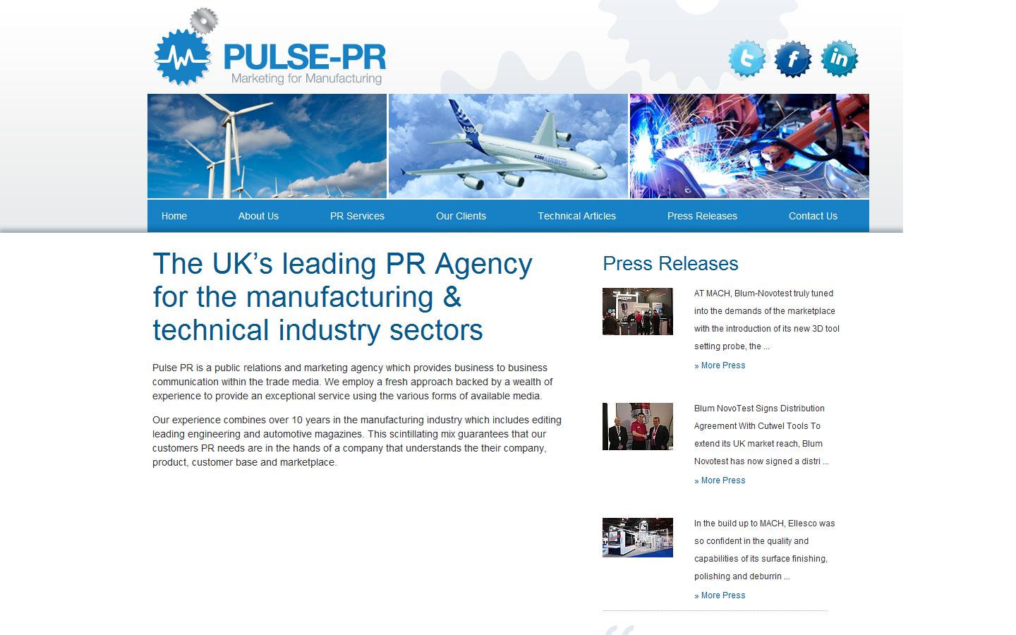Pulse-PR Ltd Website