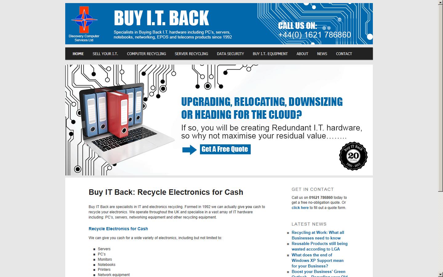 Discovery Computer Services Ltd Website