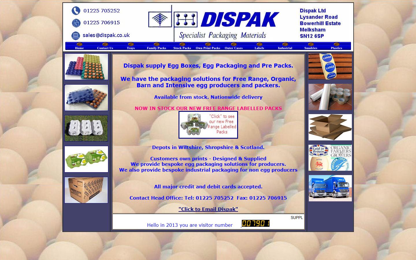 Dispak Ltd Website