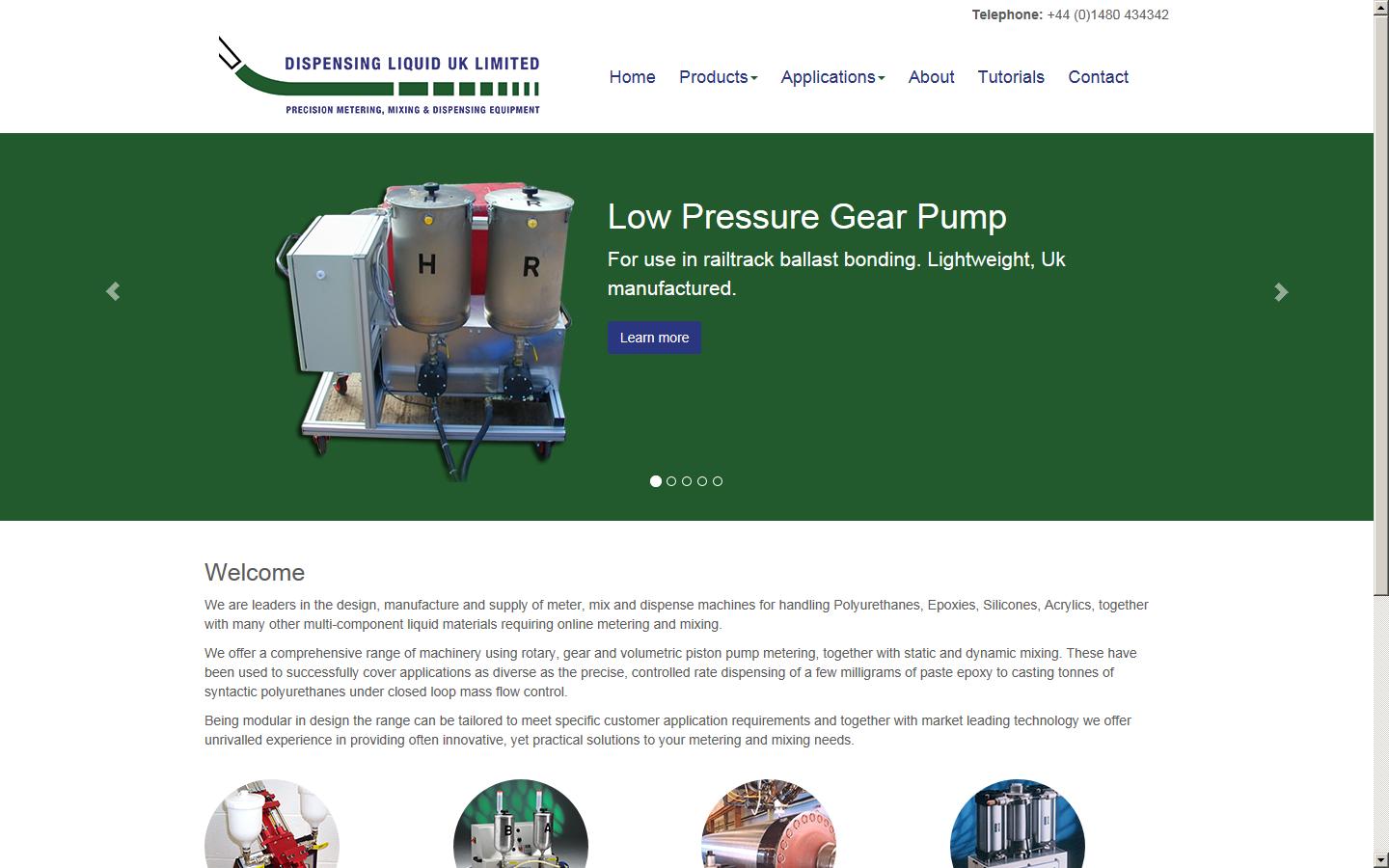Dispensing liquid UK Ltd Website