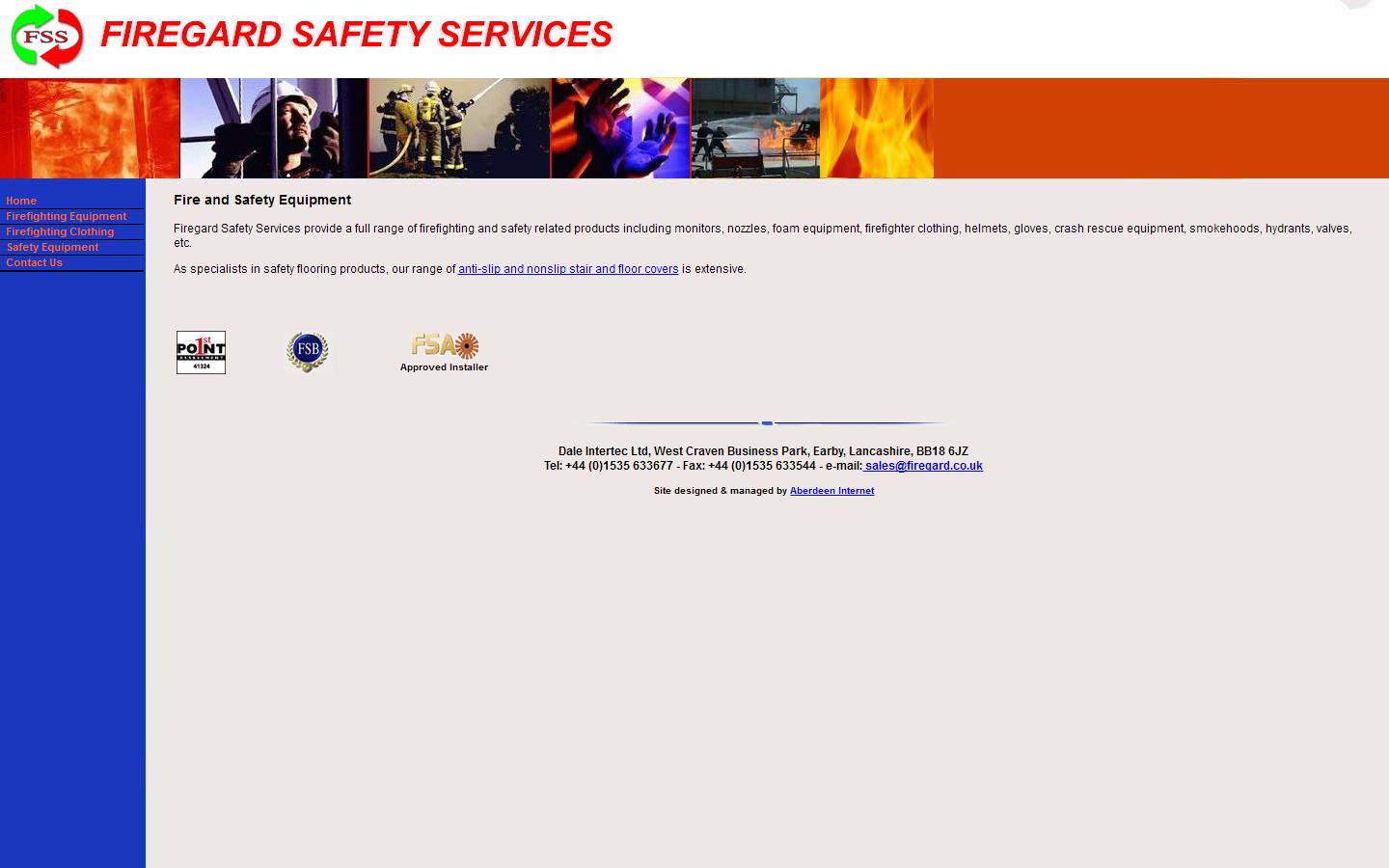 Firegard Safety services Website