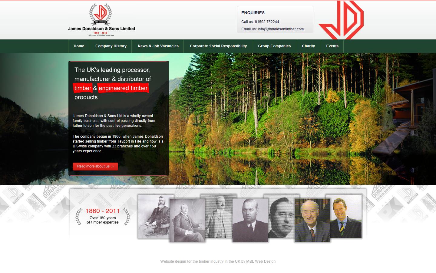 James Donaldson & Sons Ltd Website