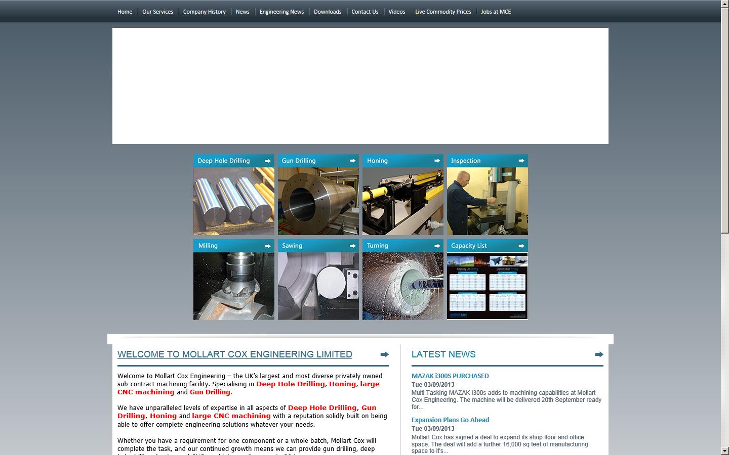 Mollart Cox Engineering Ltd Website