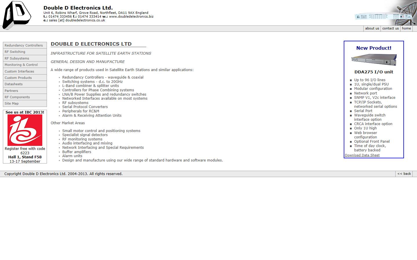 Double D Electronics Ltd Website