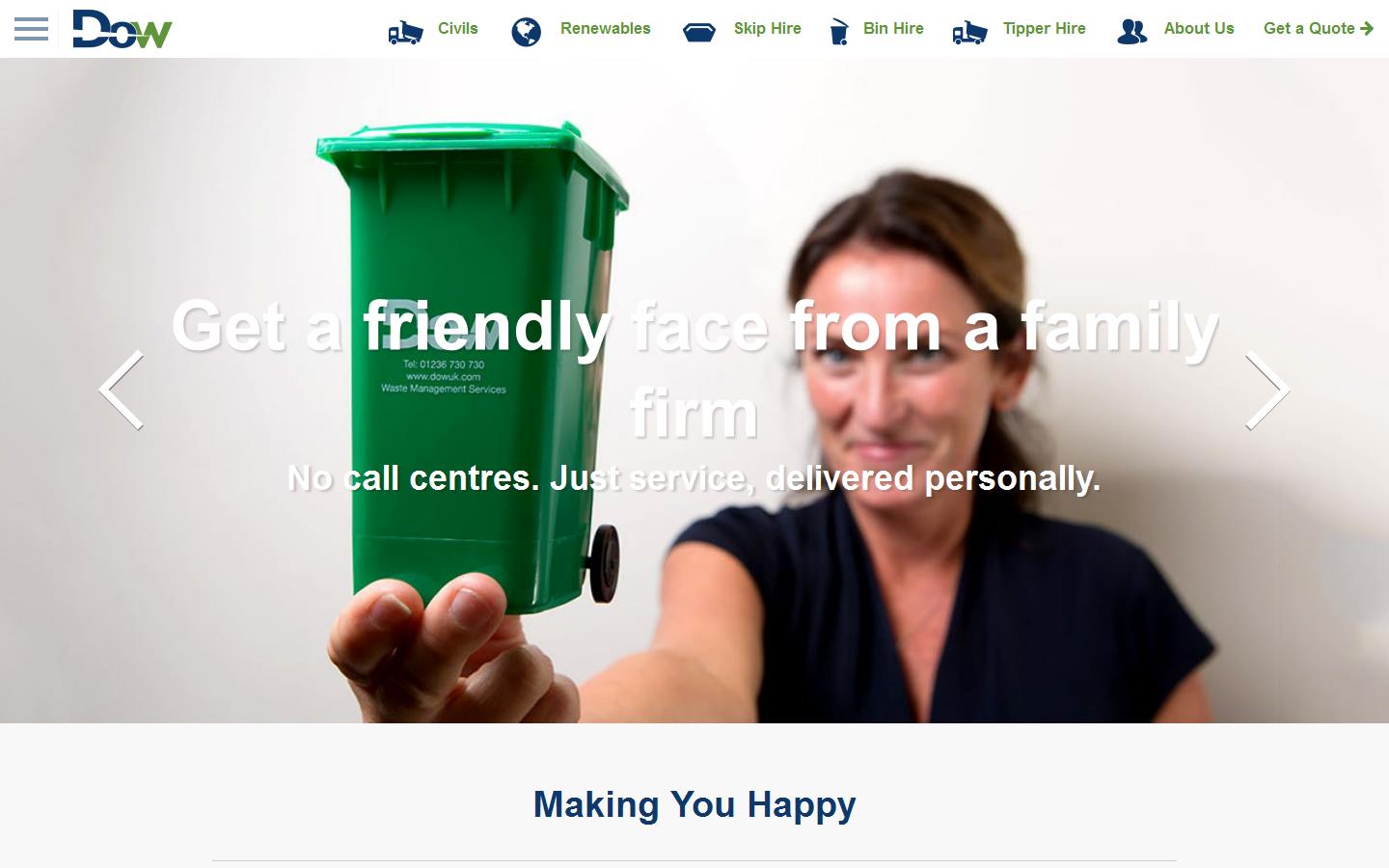 Dow Waste Management Website