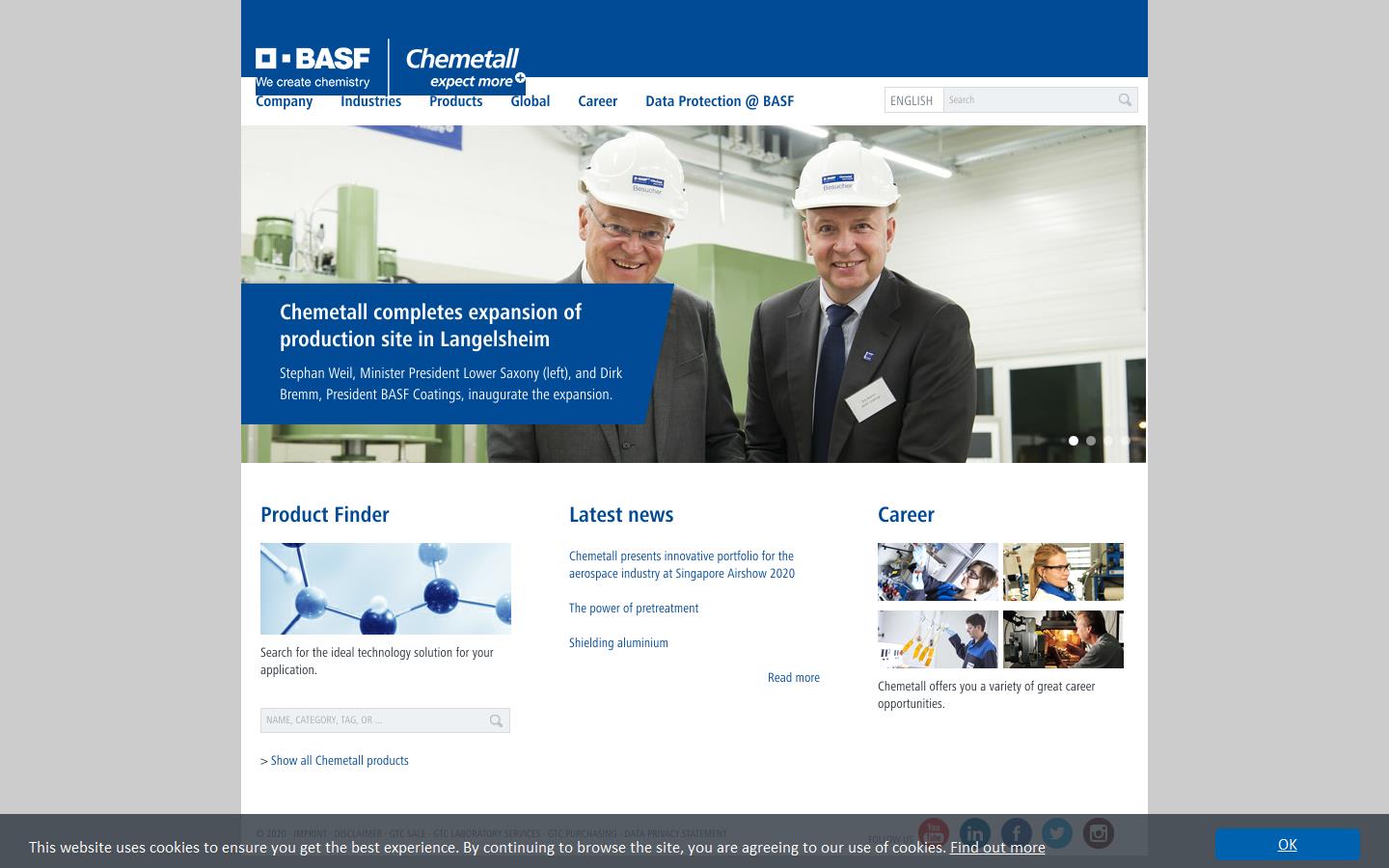 Chemetall Ltd Website