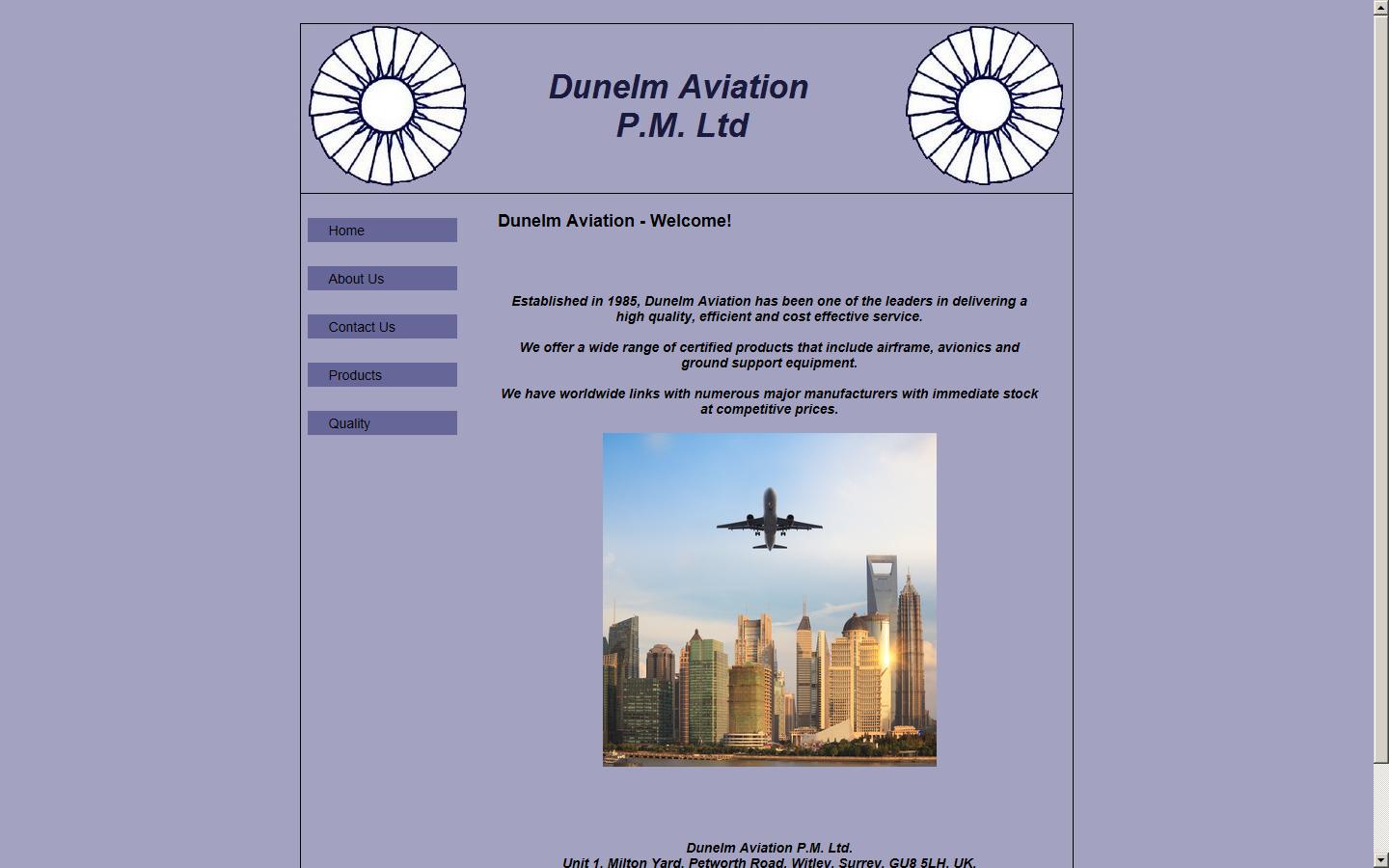 Dunelm Aviation Ltd  Website