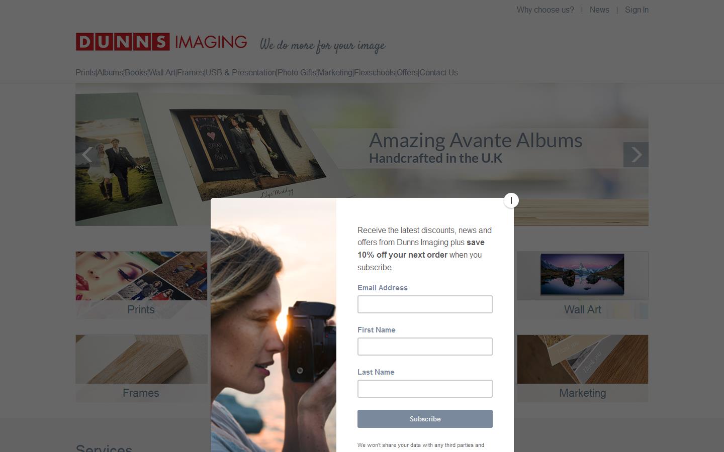 Dunn''s Imaging Group plc Website
