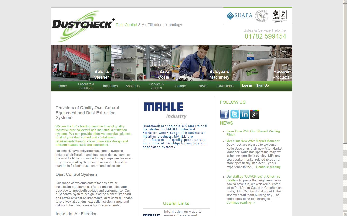Dustcheck Limited Website