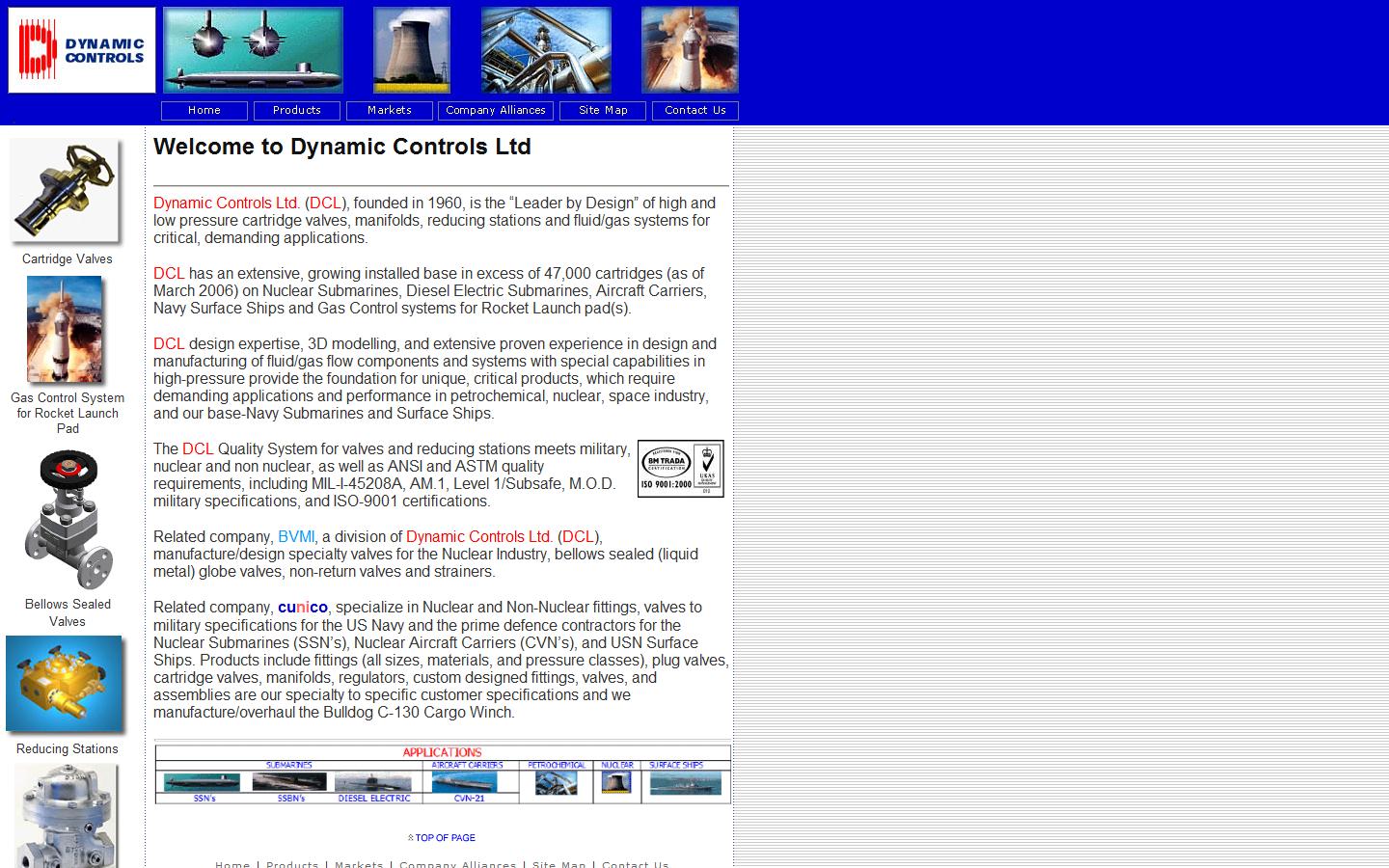 Dynamic Controls Limited Website
