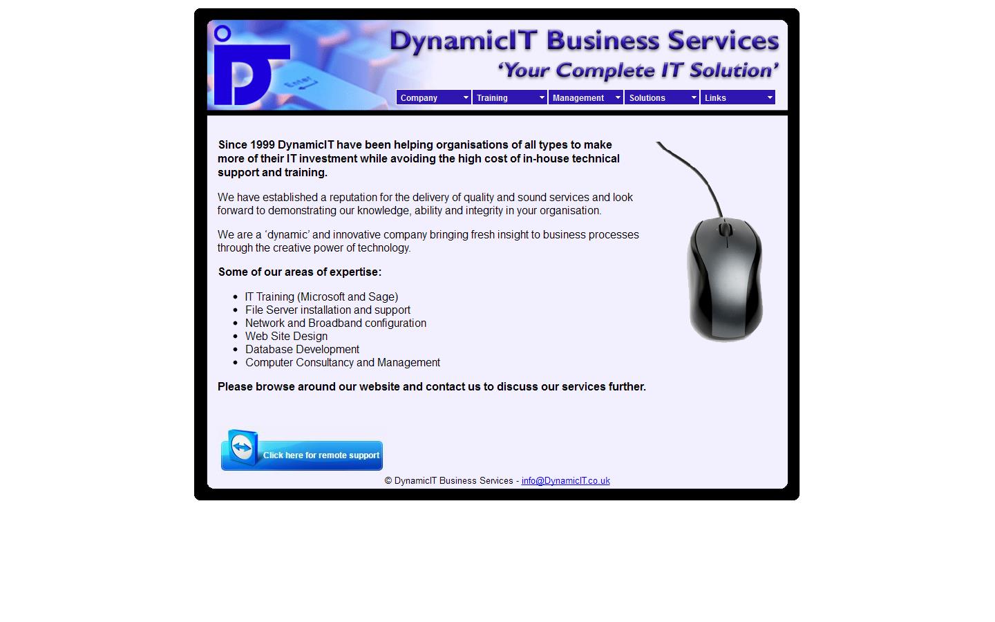 DynamicIT Business Services Website