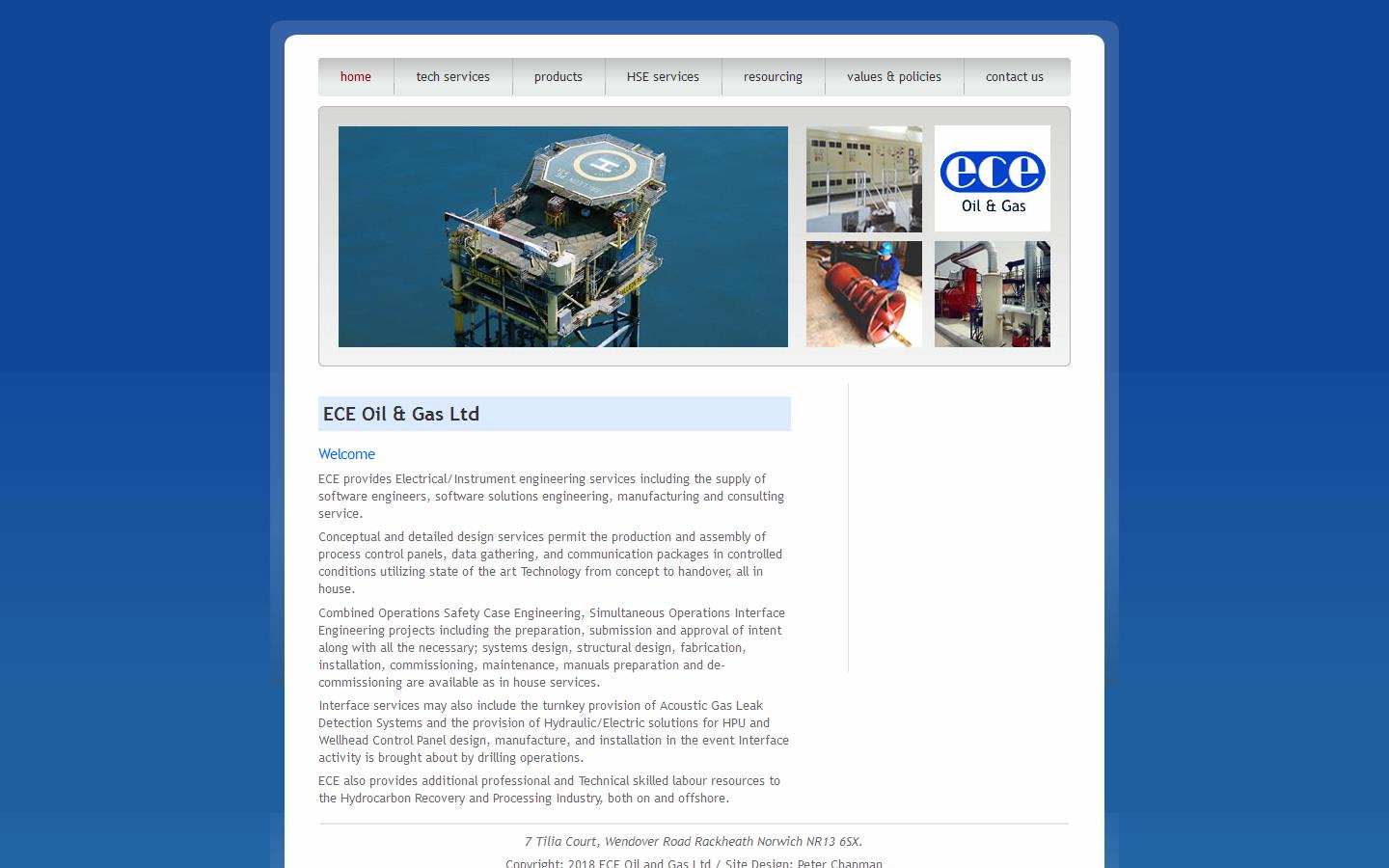 ECE Oil & Gas Ltd Website