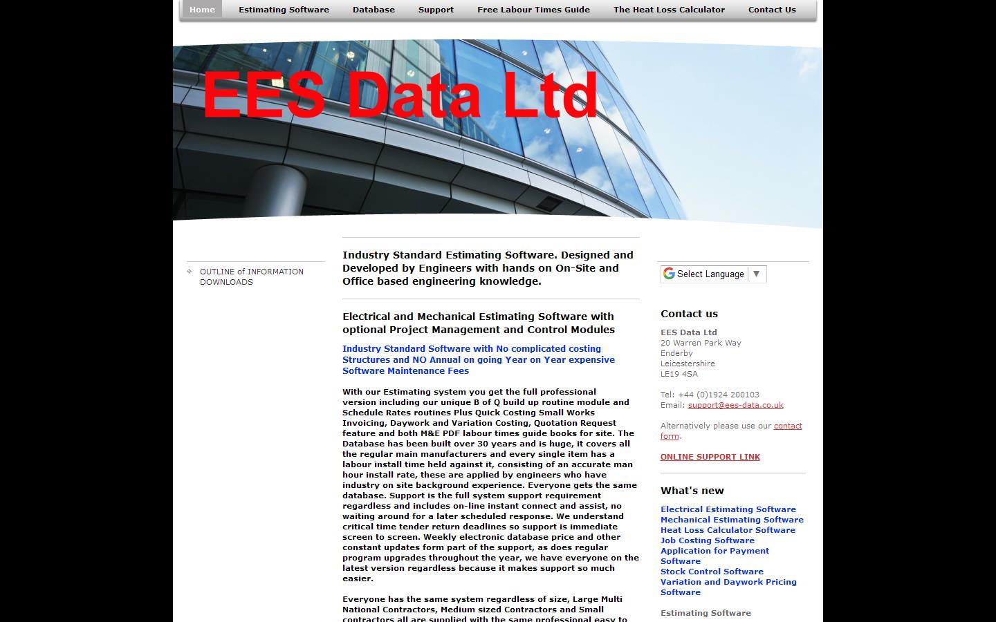 EES DATA UPDATE Website
