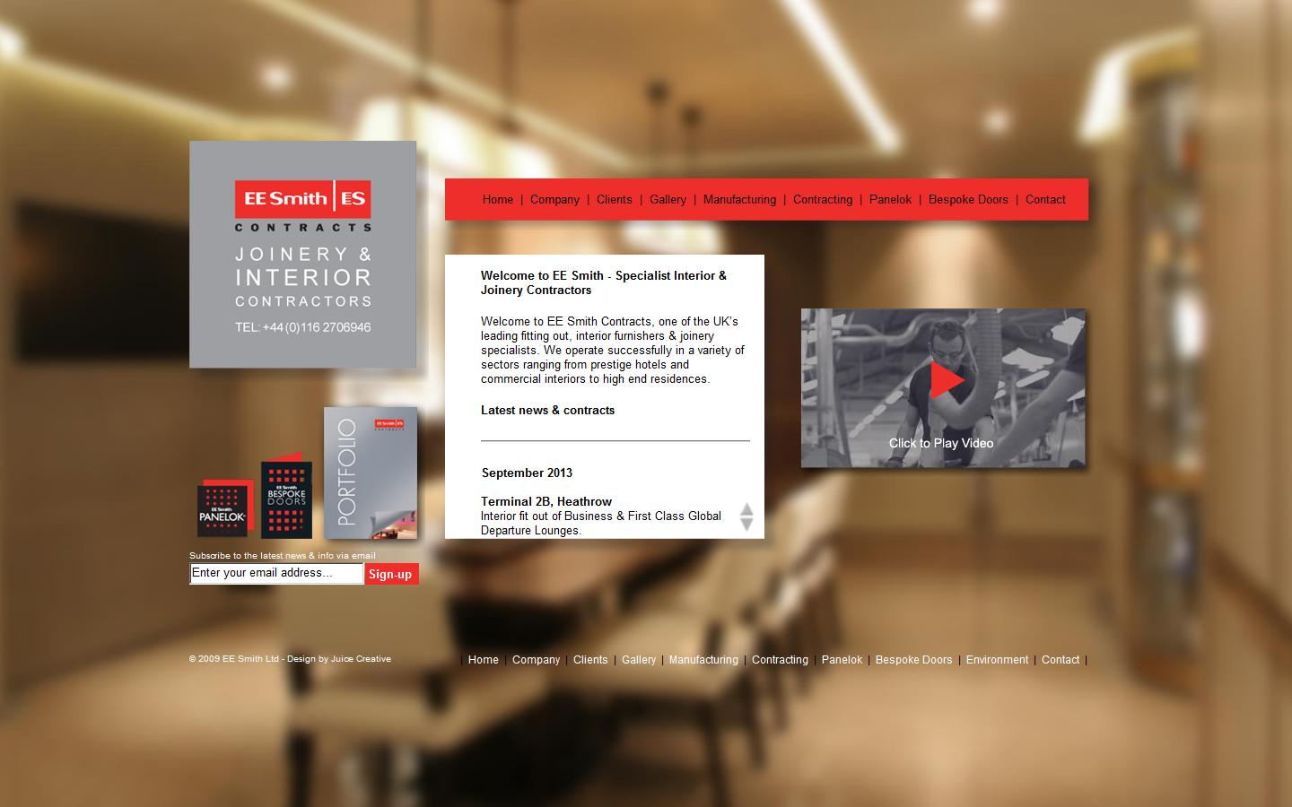 EE SMITH CONTRACTS LIMITED Website