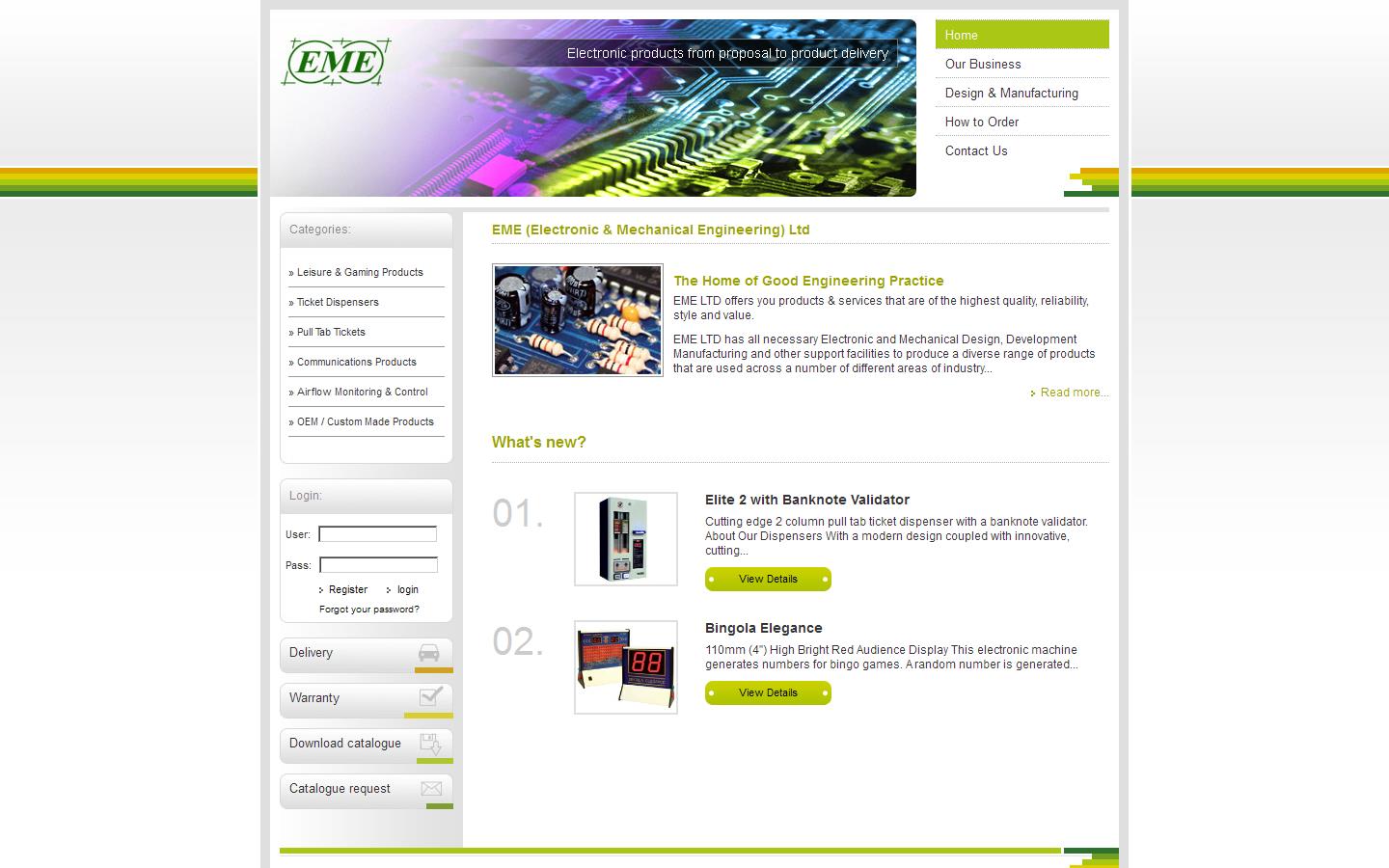 EME Ltd Website
