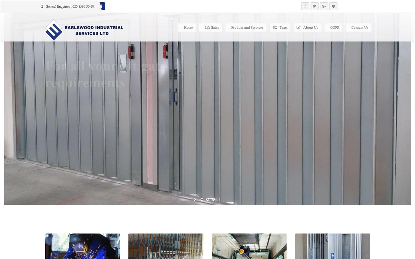Earlswood Industrial Services Ltd Website