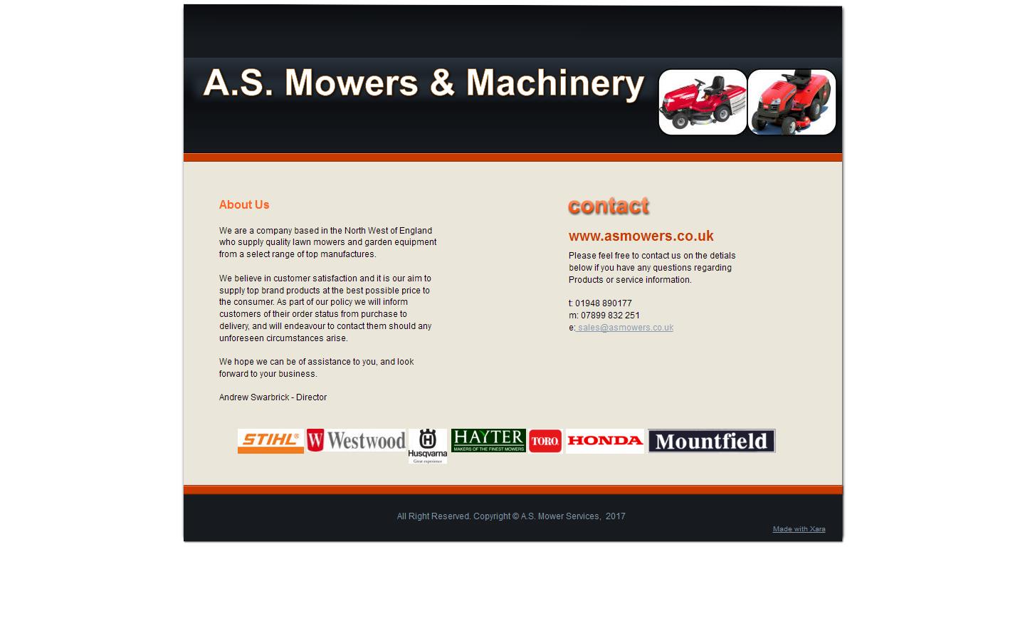 AS Mower services Website