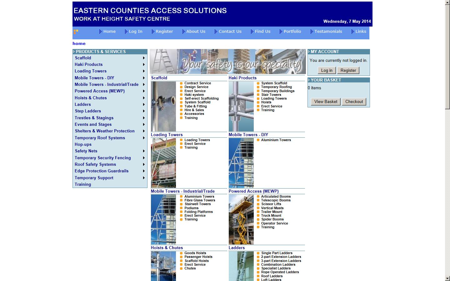 Eastern Counties Access Solutions Website