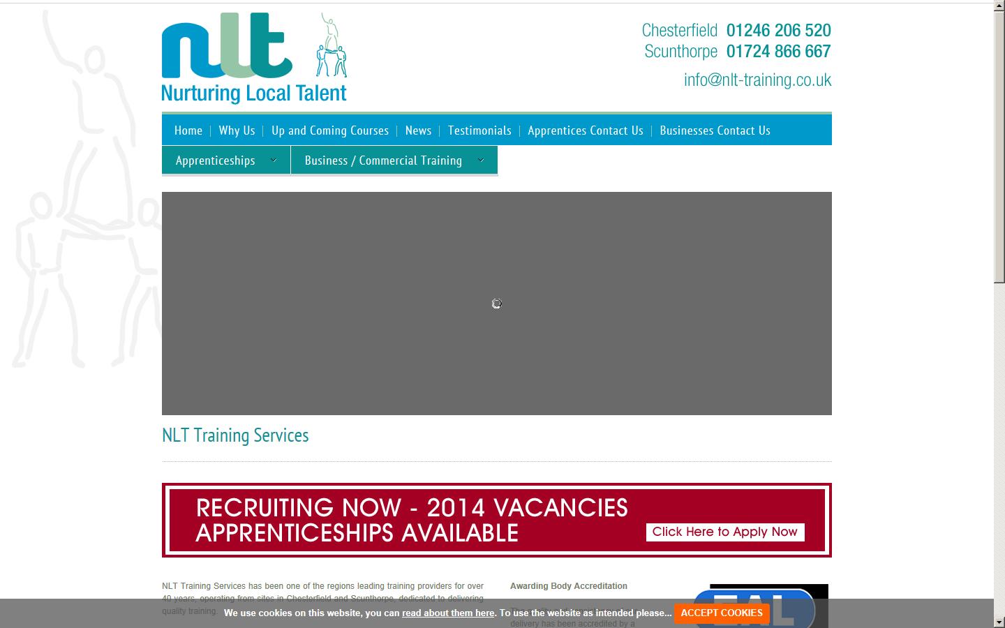 NLT Training Services Website