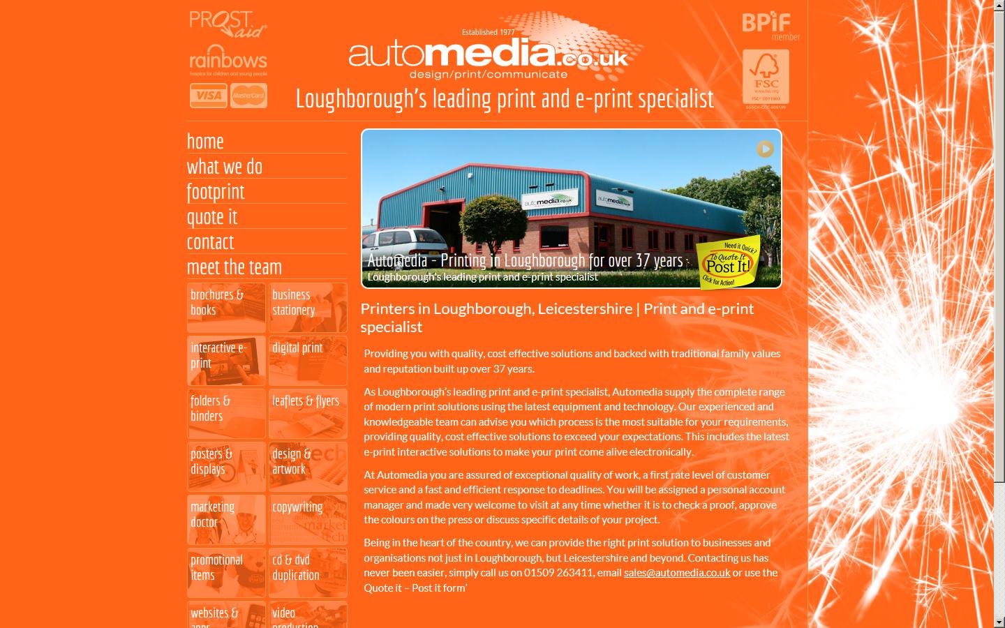 Automedia Ltd Website