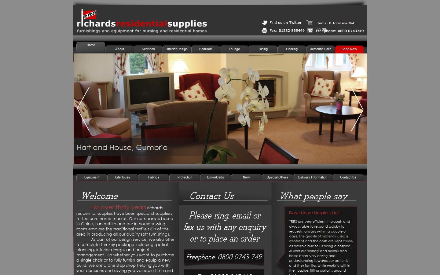 Richards Residential Supplies Ltd Website