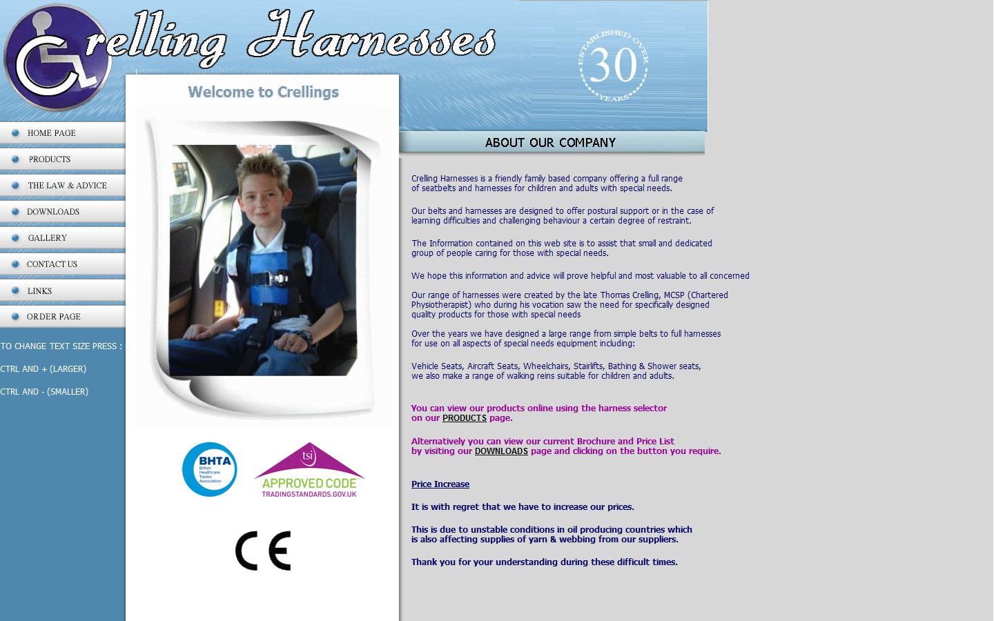 Crelling Harnesses for Disabled Ltd Website