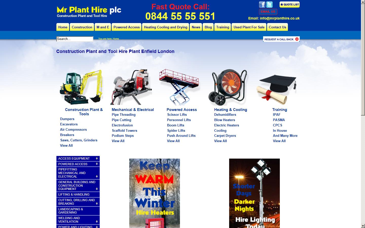 Powered Access 4 Hire Website
