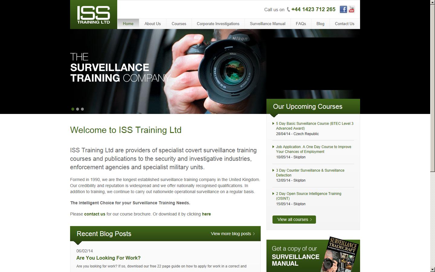 ISS Training Ltd Website