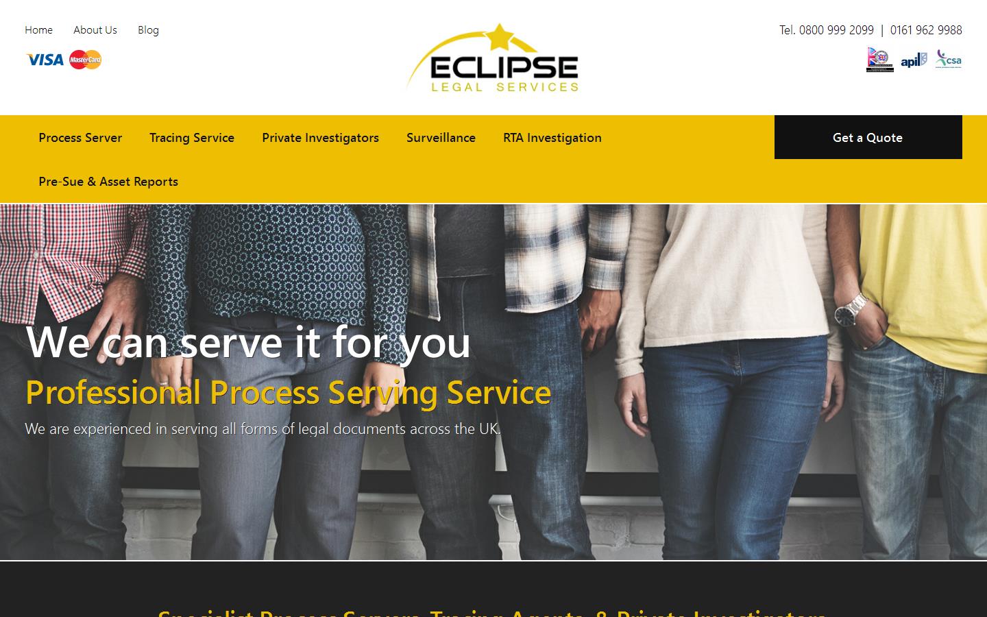 Eclipse Legal Services Website