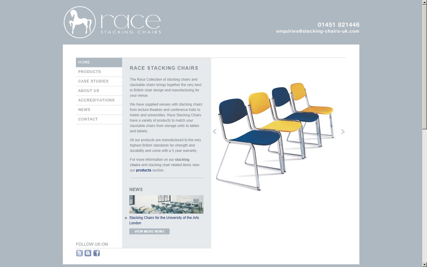 Race Stacking Chairs Website