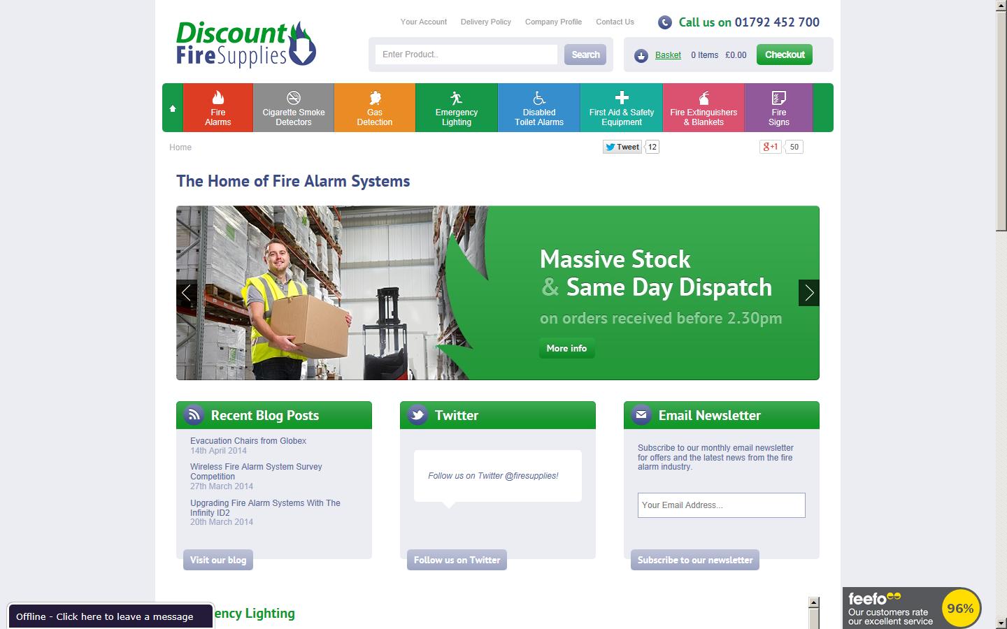 Discount Fire Supplies Website