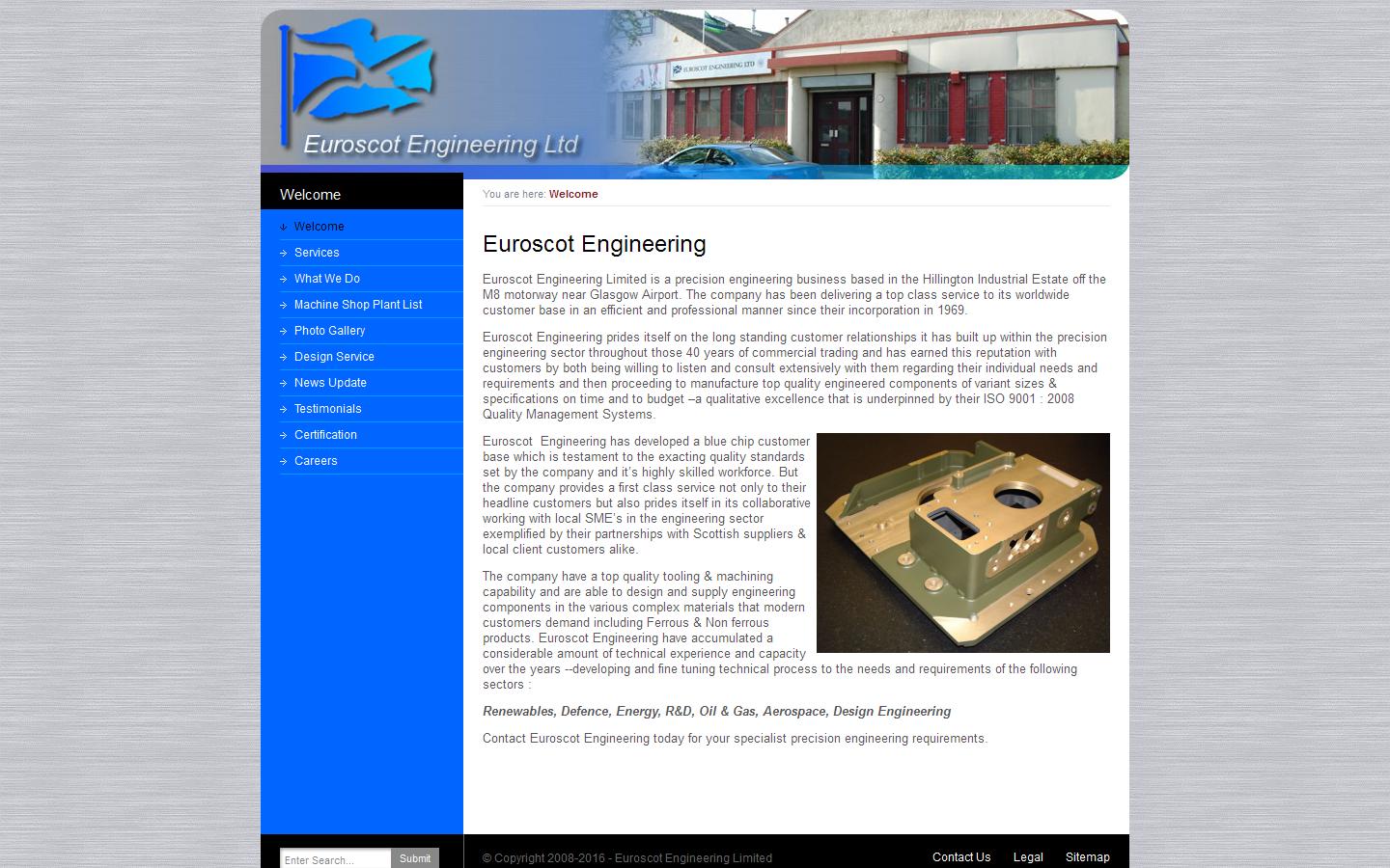 Euroscot Engineering Ltd Website