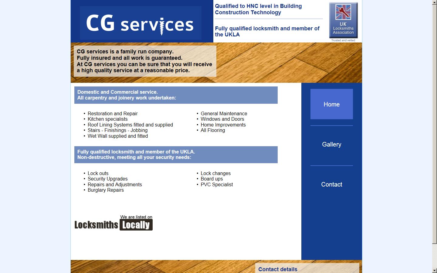 CG Services Website